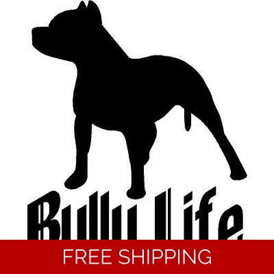 Bully Life Dog pitbull Pet Die Cut Vinyl Decal sticker Bully Life Dog pitbull Pet Die Cut Vinyl Decal sticker